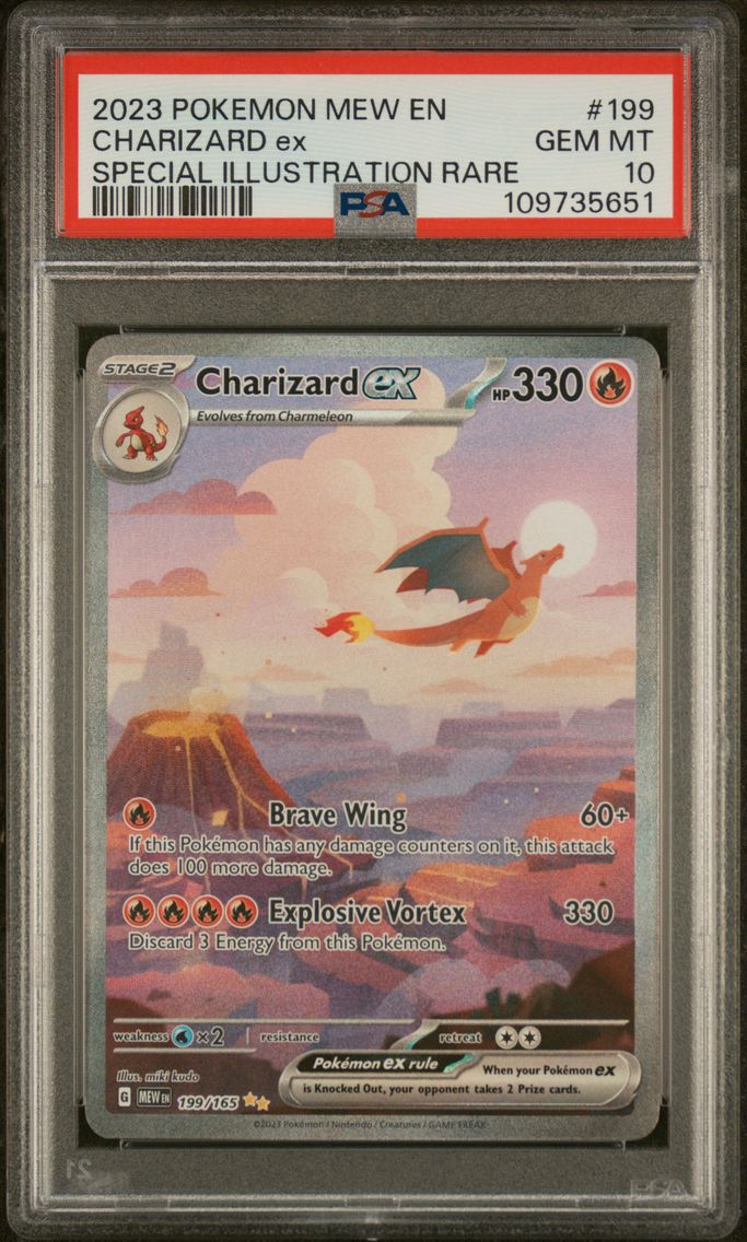 2023 #199 Charizard EX PSA 10 Me