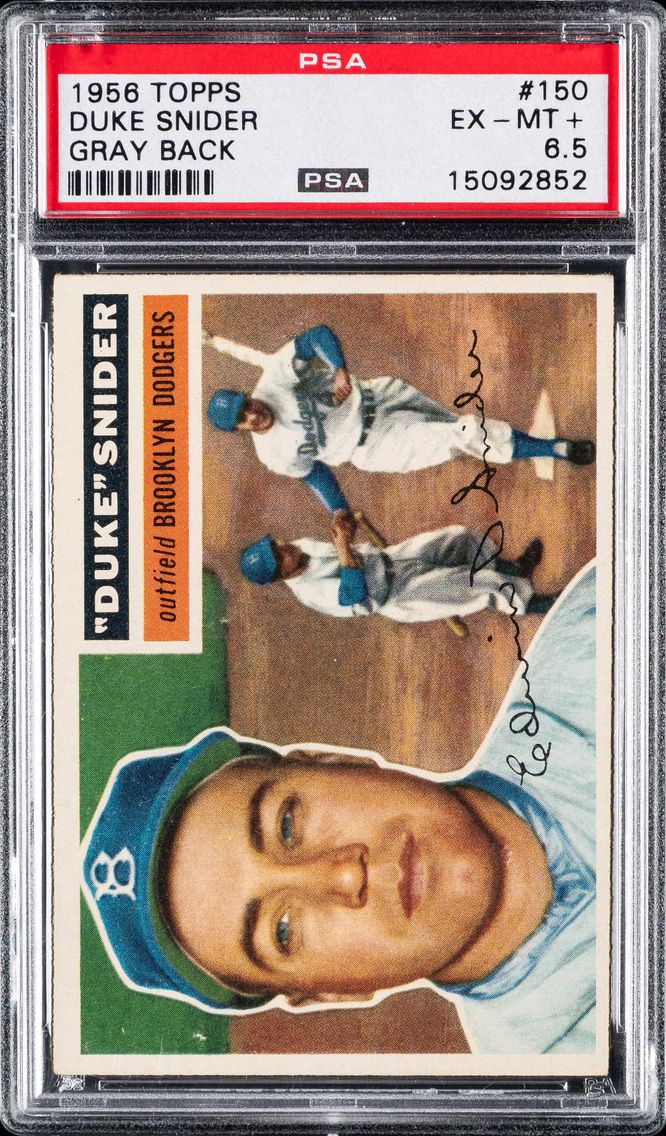 1956 #150 Duke Snider PSA 6.5 To