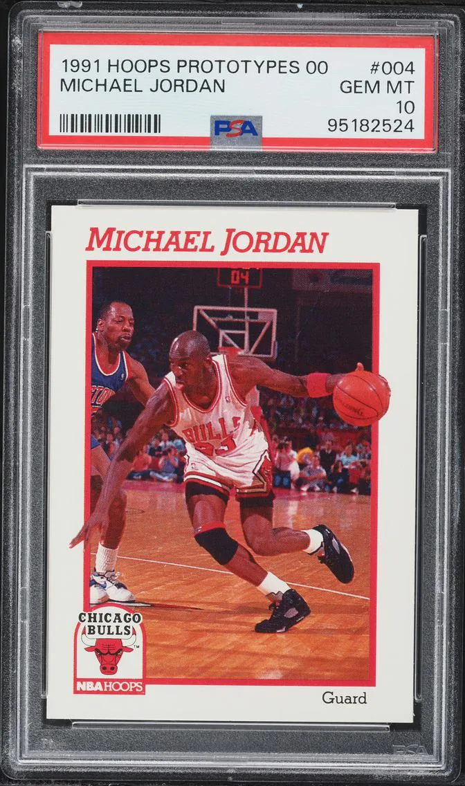 1991 #4 Michael Jordan PSA 10 Hoops Prototypes 00 Basketball