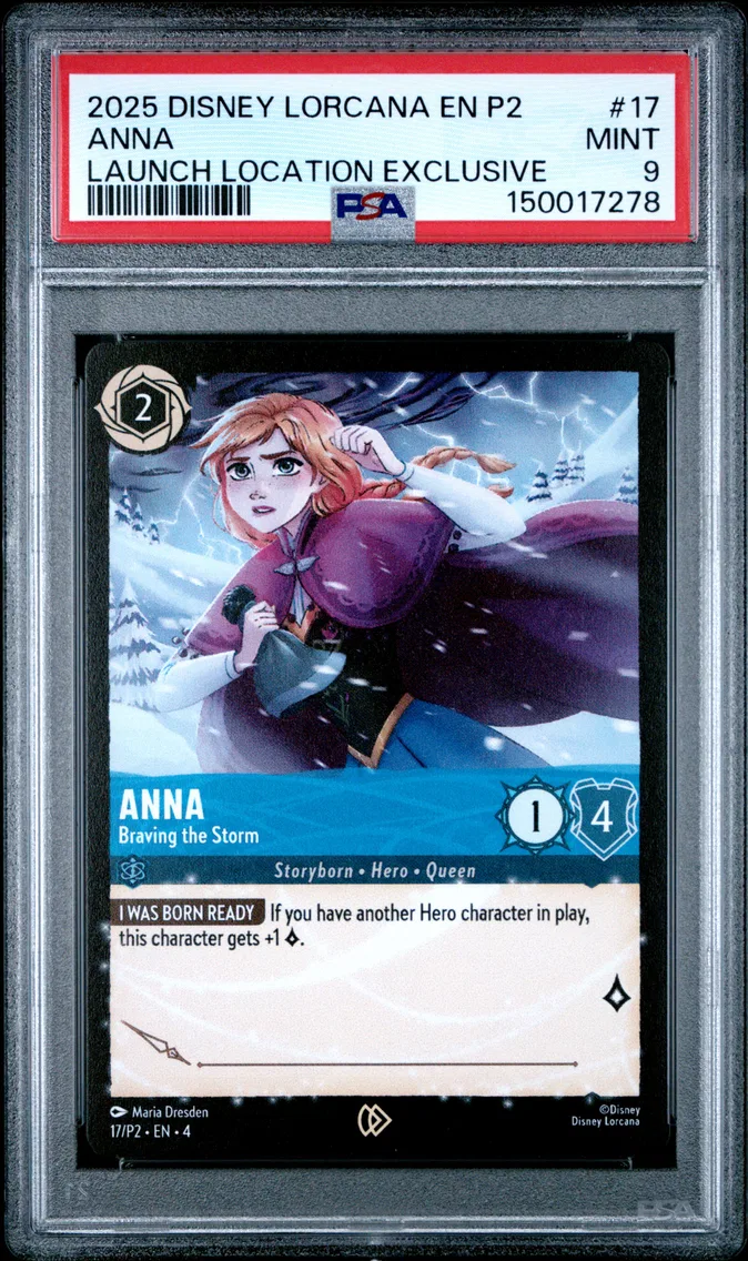 2025 #17 Anna - Braving the Storm PSA 9 Disney Lorcana EN P2-Promo