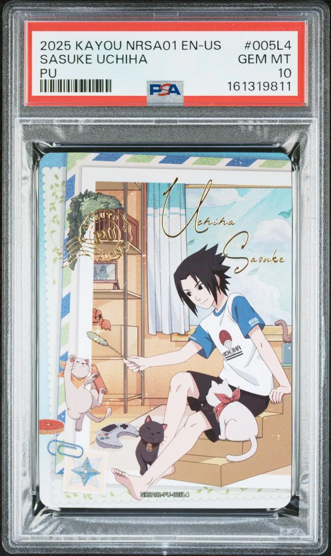 2025 #005L4 Sasuke Uchiha PSA 10 Kayou Naruto Smriti Collectible Card NRSA01-Heaven Scroll English-United States Series 1 PU