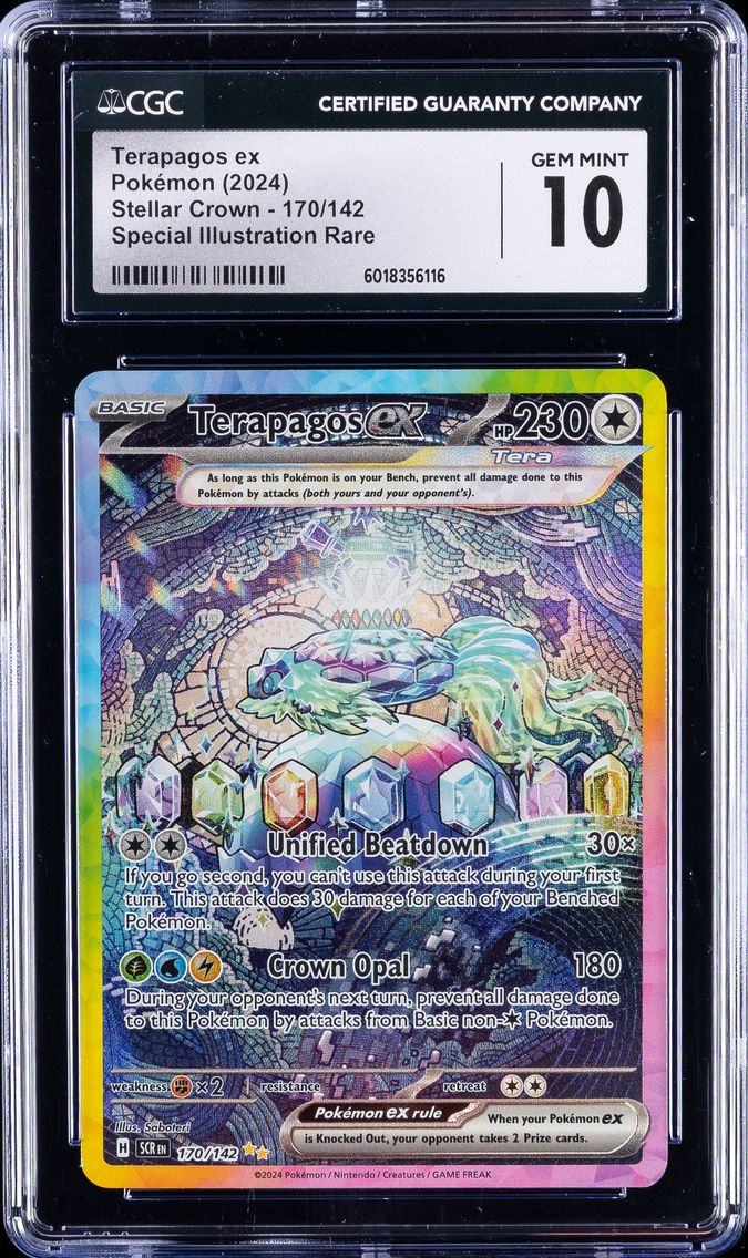 2024 #170 Terapagos ex CGC 10 Gem Mint Pokemon | Stellar Crown Special Illustration Rare