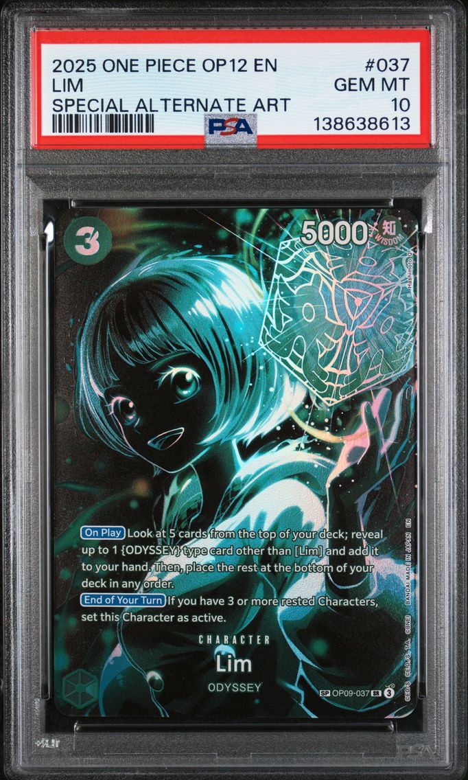 2025 #037 Lim PSA 10 OP12-Legacy of the Master One Piece