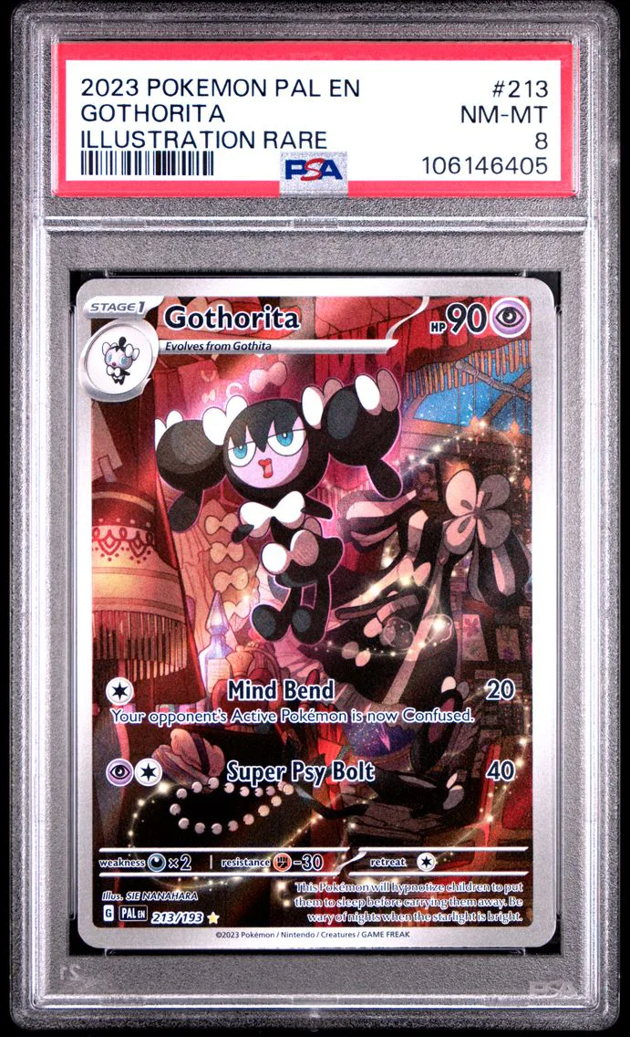 2023 #213 GOTHORITA PSA 8 Pal EN-Paldea Evolved