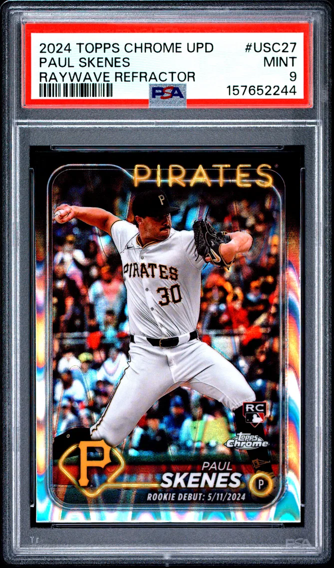 2024 #USC27 Paul Skenes PSA 9 Topps Chrome Update