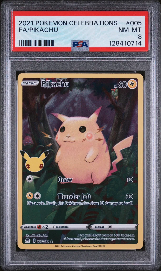 2021 #005 Full Art/Pikachu PSA 8 Celebrations