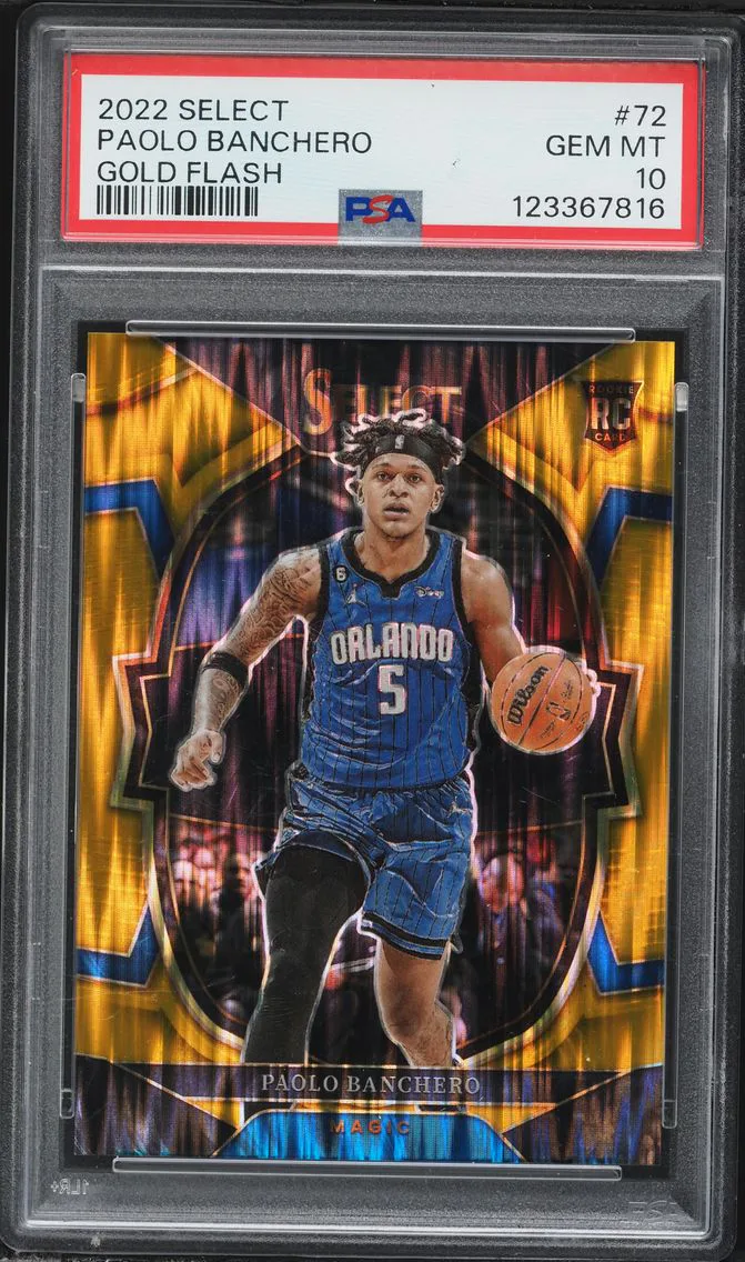 2022 #72 Paolo Banchero PSA 10 Panini Select Basketball