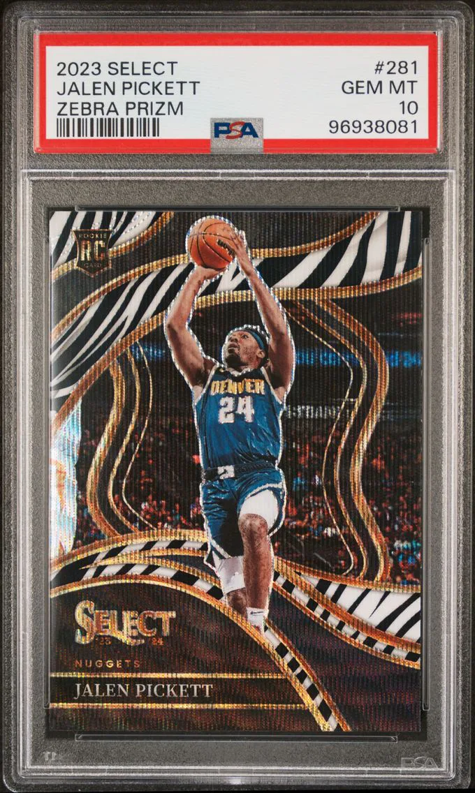 2023 #281 Jalen Pickett PSA 10 Panini Select