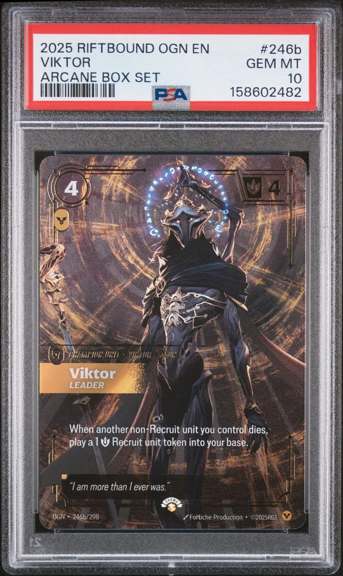 2025 #246b Viktor - Leader PSA 10 Riftbound: League of Legends Ogn-Origins