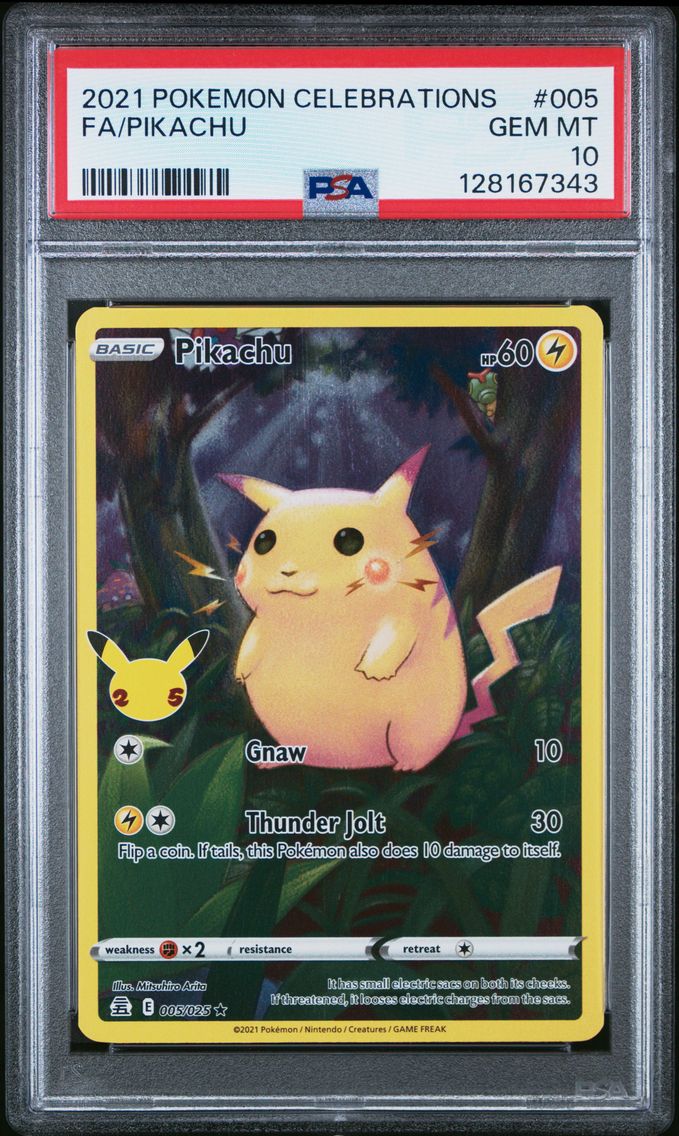 2021 #005 Full Art/Pikachu PSA 1