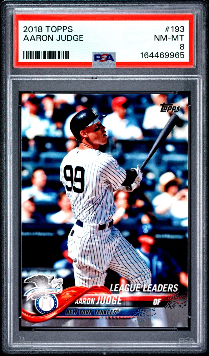 2018 #193 Aaron Judge PSA 8 Topps