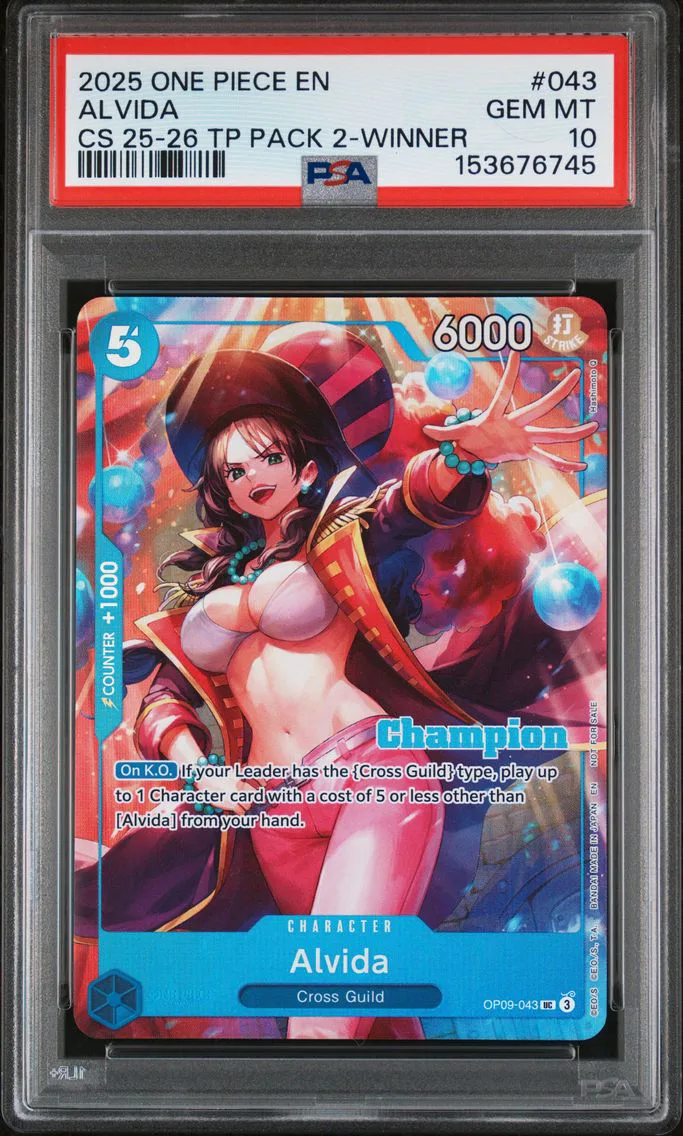 2025 #043 Alvida PSA 10 One Piec