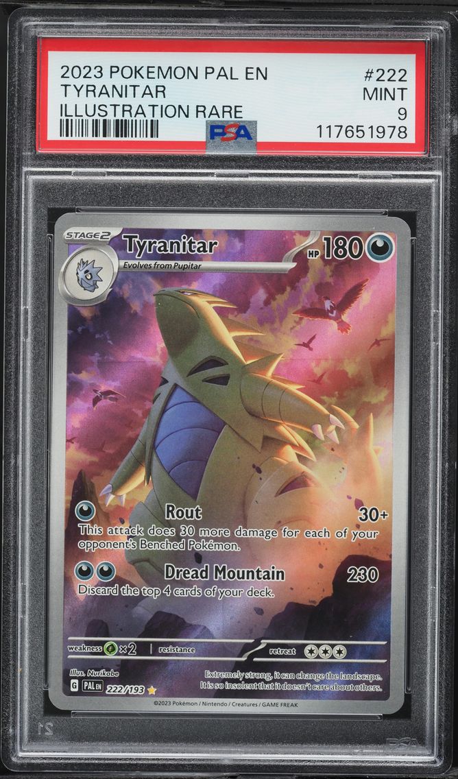 2023 #222 Tyranitar PSA 9 Pal EN-Paldea Evolved Pokemon