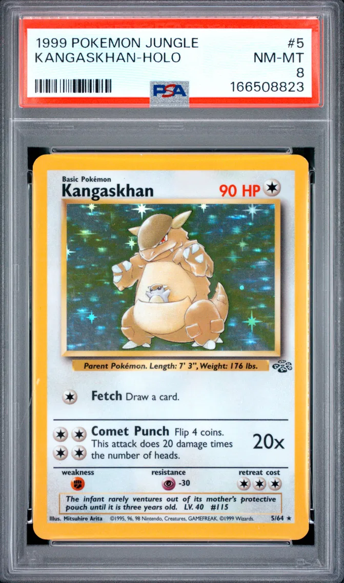 1999 #5 Kangaskhan-Holo PSA 8 Jungle