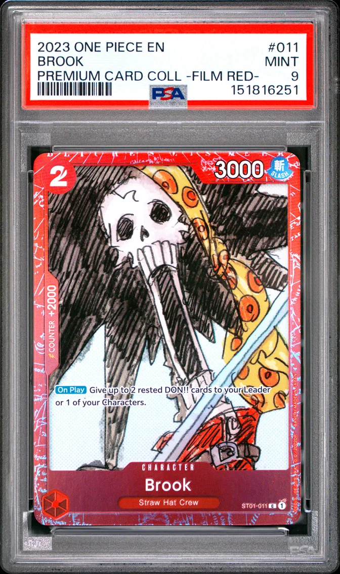2023 #011 Brook PSA 9 One Piece Premium Card Collection -One Piece Film Red-