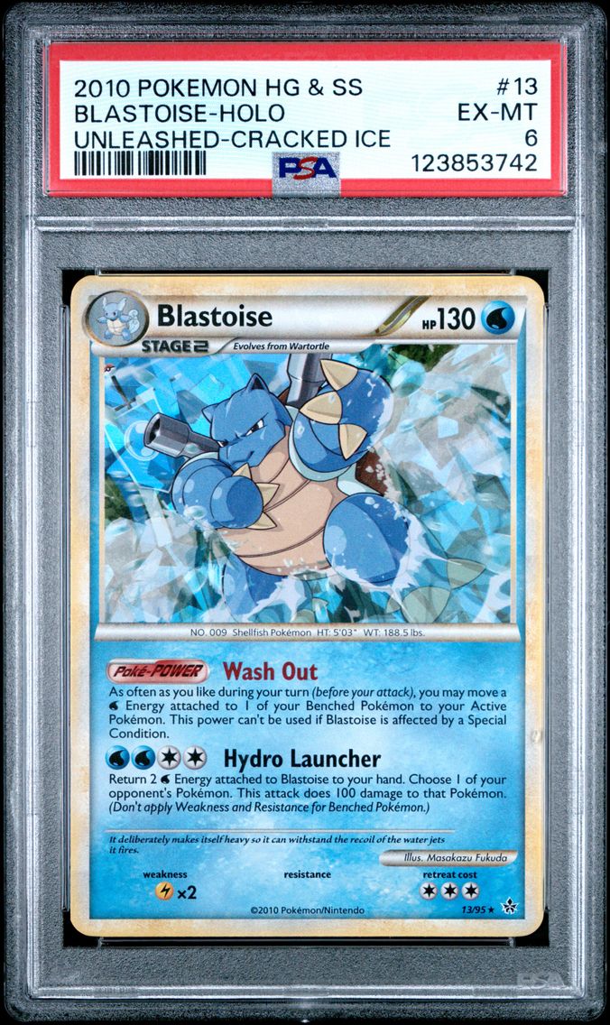 2010 #13 Blastoise-Holo PSA 6 He