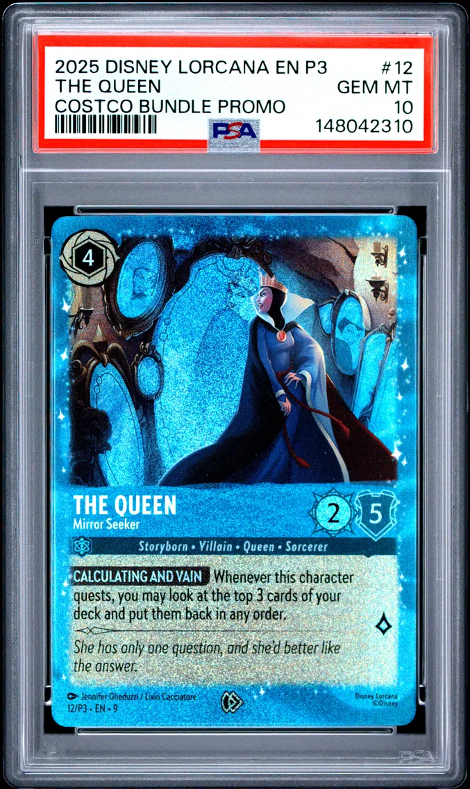 2025 #12 The Queen - Mirror Seeker PSA 10 Disney Lorcana EN P3-Promo
