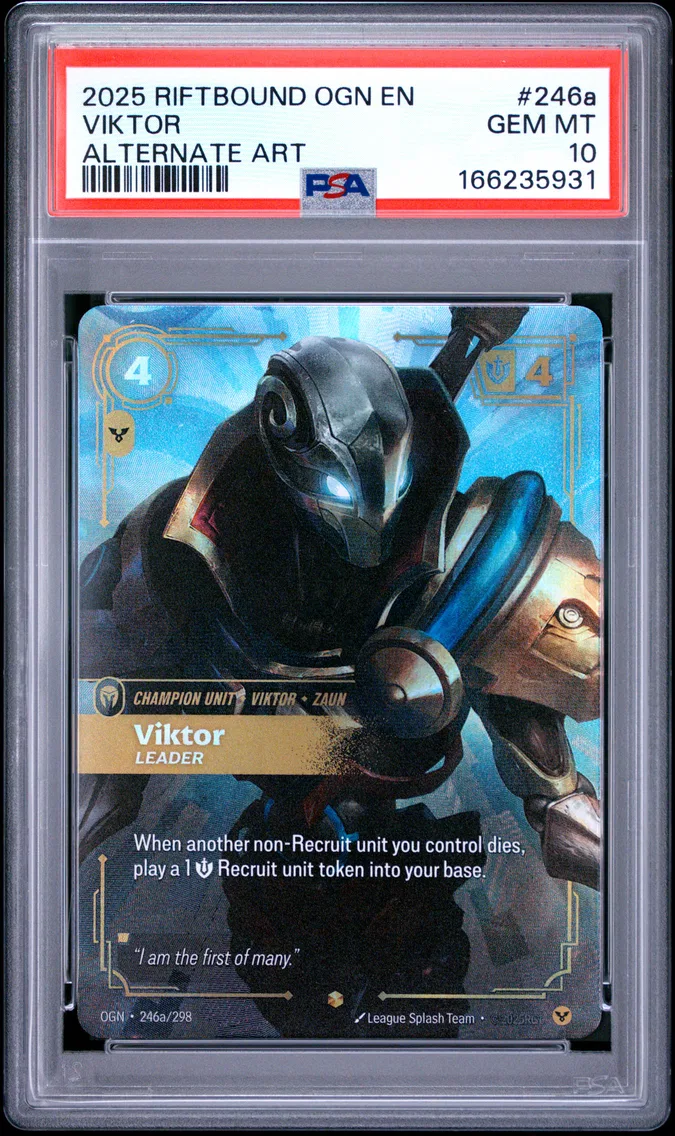2025 #246a Viktor - Leader PSA 10 Riftbound: League of Legends Ogn-Origins
