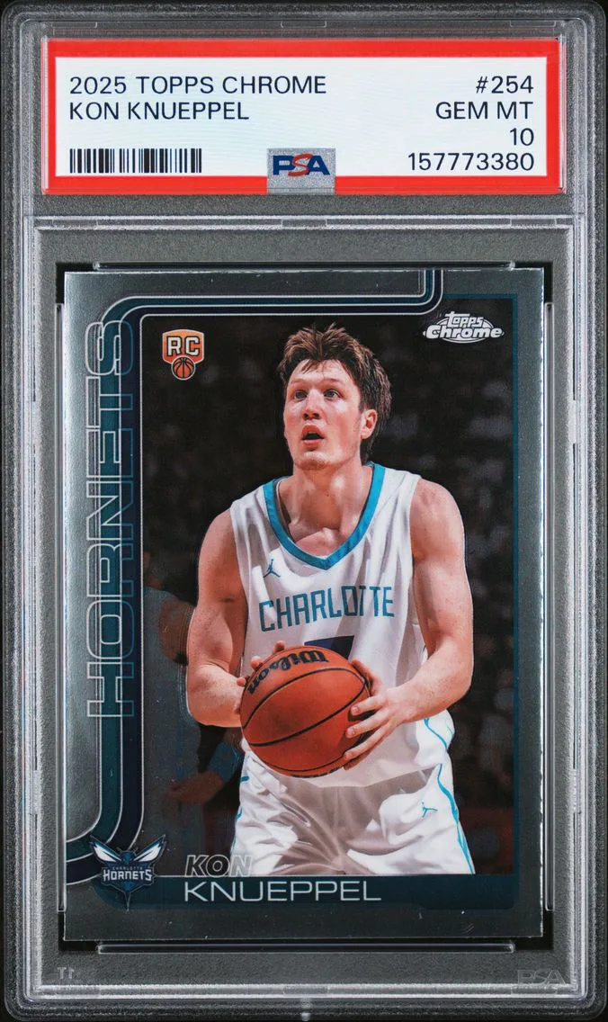 2025 #254 Kon Knueppel PSA 10 Topps Chrome