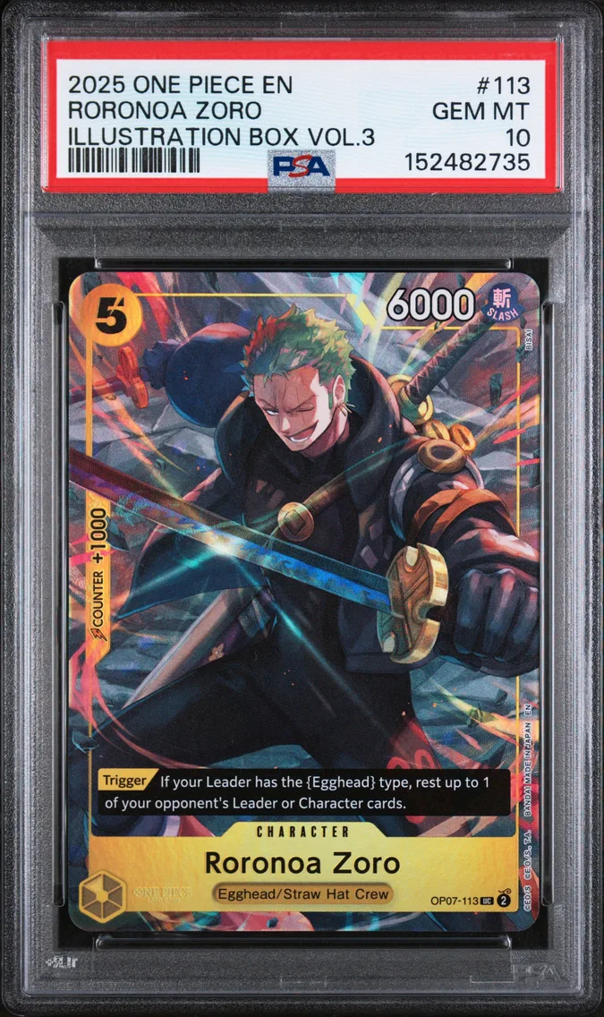 2025 #113 Roronoa Zoro PSA 10 One Piece Promos