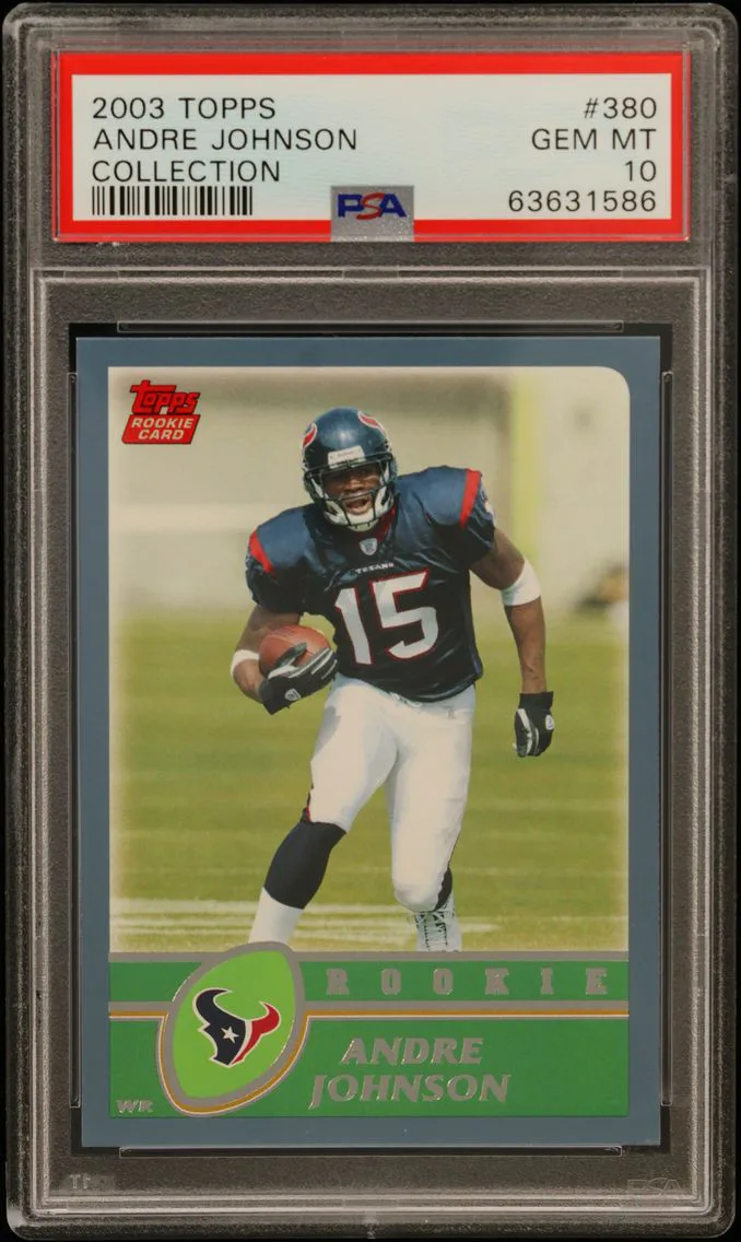 2003 #380 Andre Johnson PSA 10 Topps