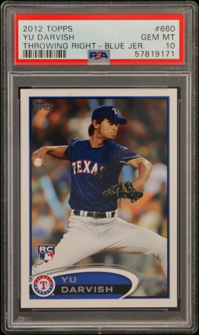 2012 #660 YU Darvish PSA 10 Topps