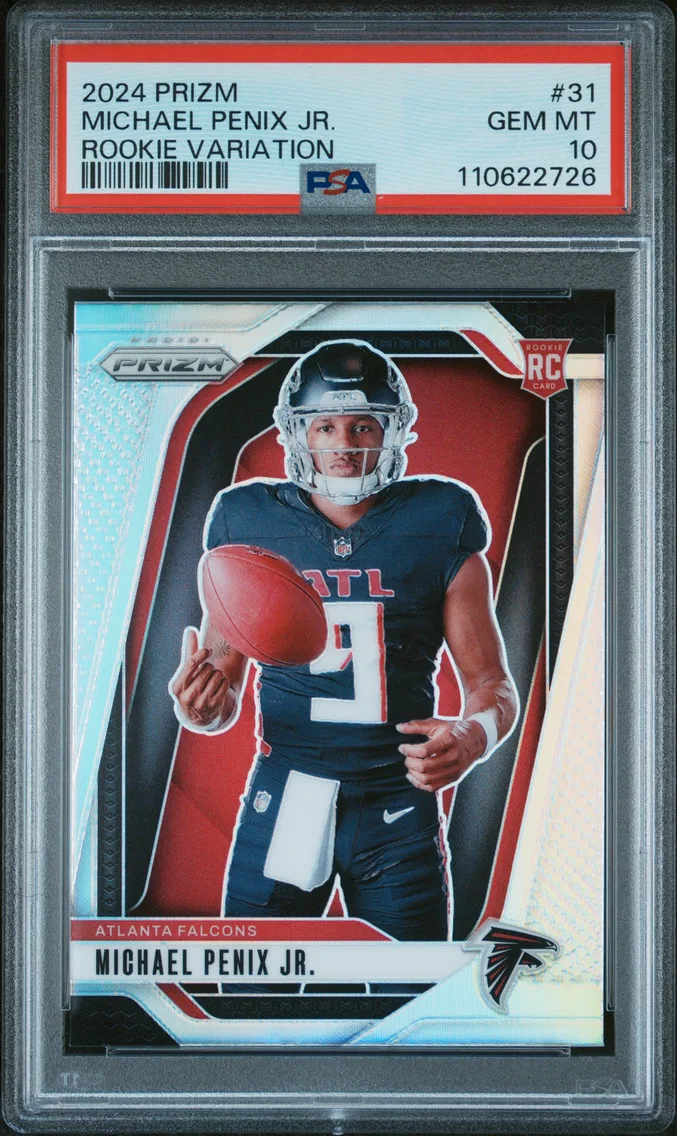 2024 #31 Michael Penix Jr. PSA 10 Panini Prizm Rookie Variation
