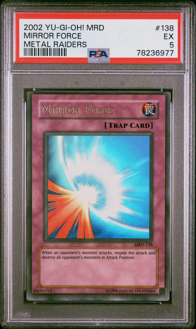 2002 #138 Mirror Force PSA 5 YU-GI-Oh! Mrd-Metal Raiders