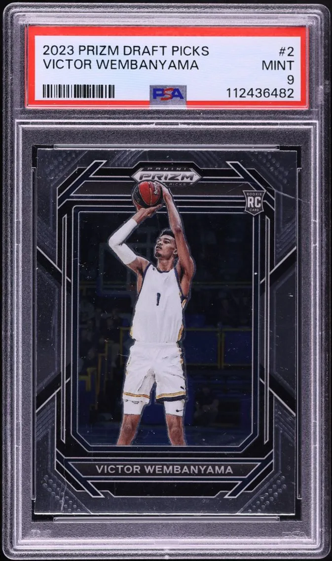 2023 Panini Prizm Draft Picks Victor Wembanyama ROOKIE #2 PSA 9 MINT