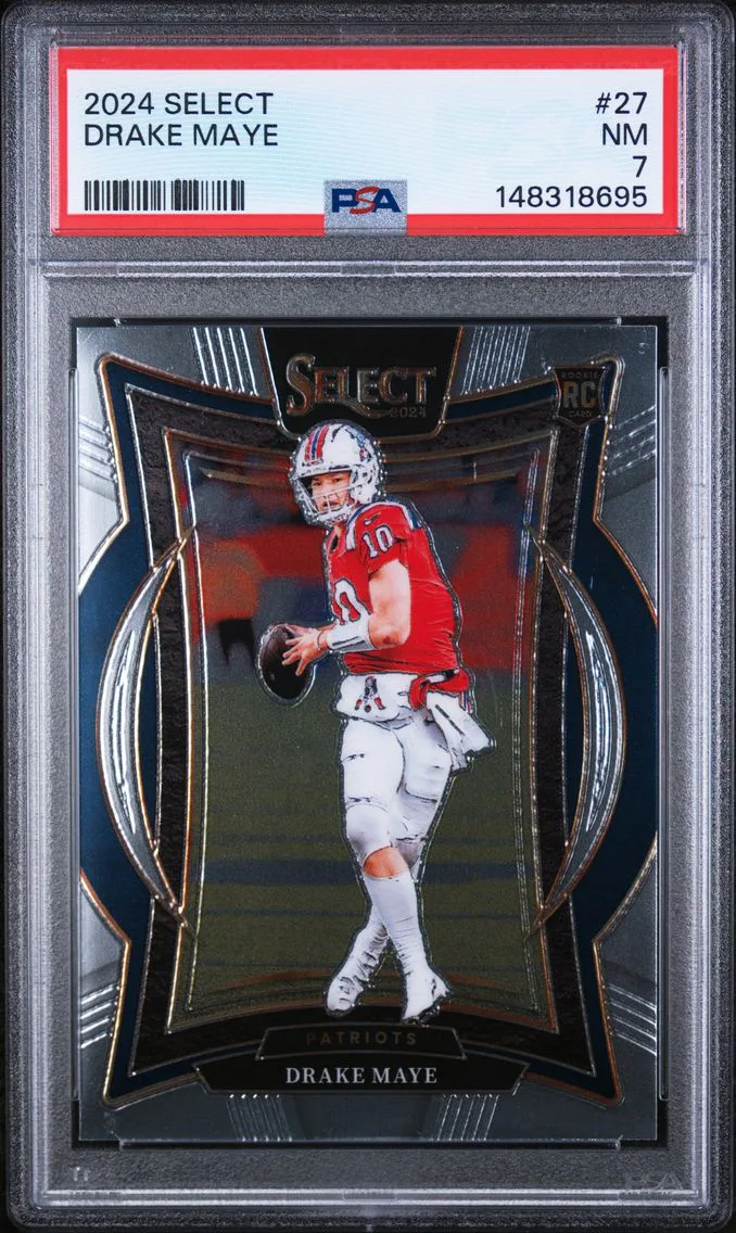 2024 #27 Drake Maye PSA 7 Panini Select