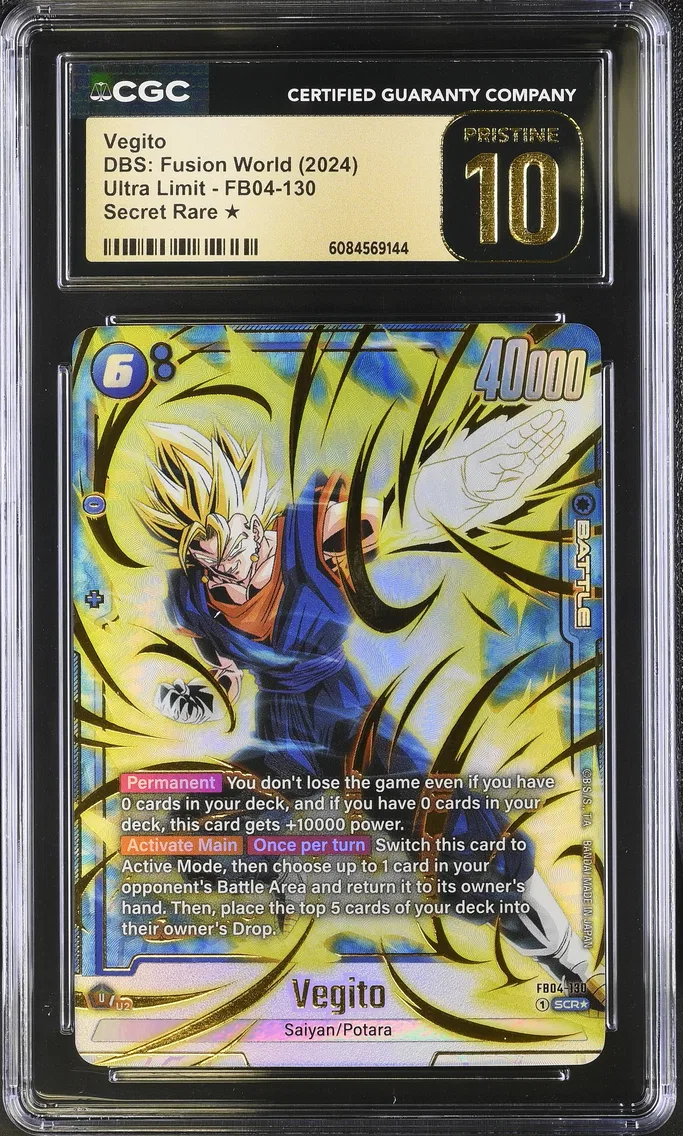 2024 #FB04-130 Vegito CGC 10 Pristine (FB04) Ultra Limit - English