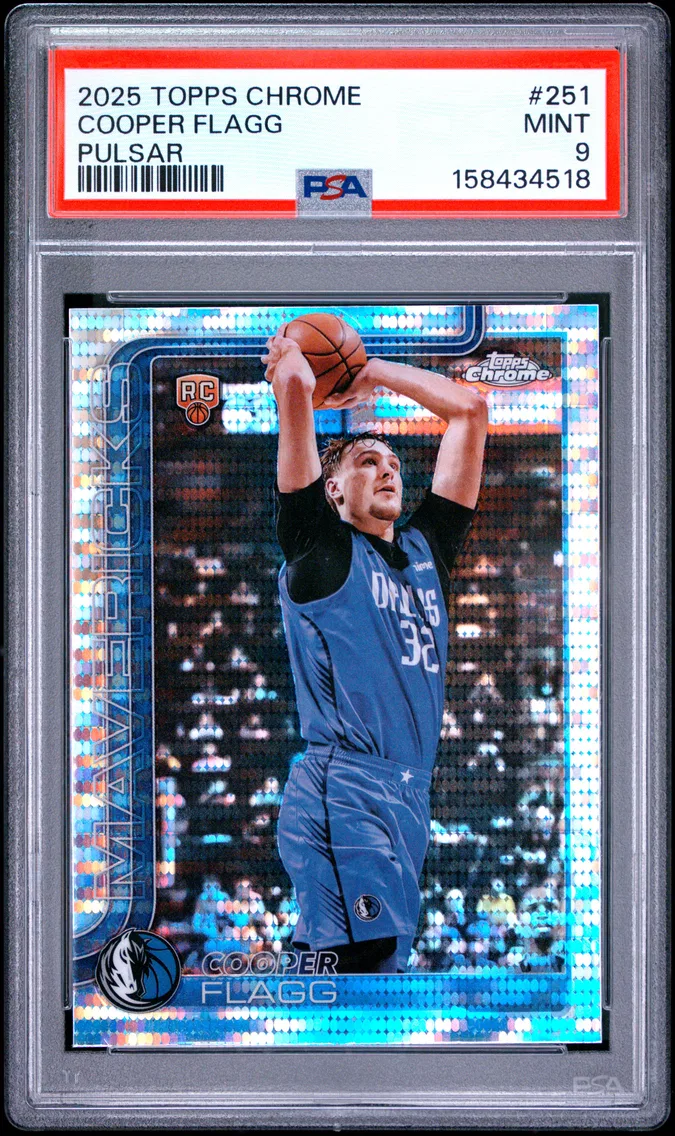 2025 #251 Cooper Flagg PSA 9 Topps Chrome