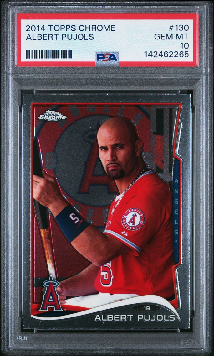2014 #130 ALBERT PUJOLS PSA 10 Topps Chrome