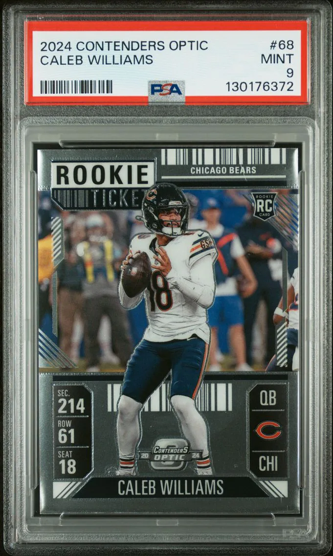 2024 #68 Caleb Williams PSA 9 Panini Contenders Optic Football