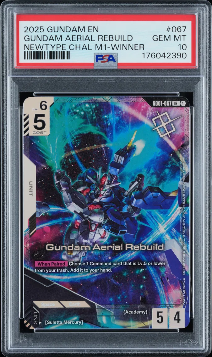 2025 #067 Gundam Aerial Rebuild PSA 10 Gundam Promos
