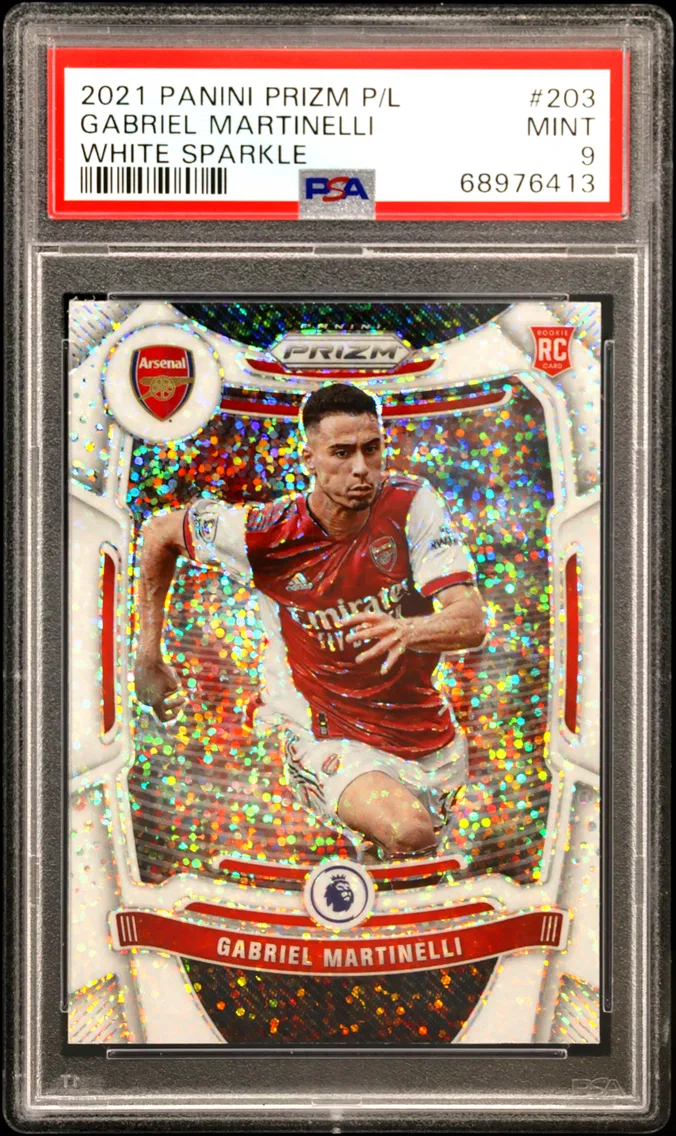 2021 #203 Gabriel Martinelli PSA 9 Panini Prizm Premier League
