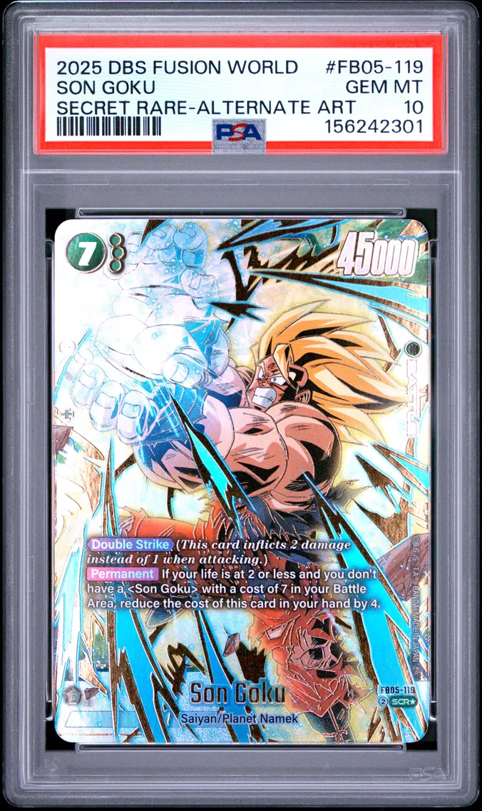 2025 #FB05-119 Son Goku PSA 10 Dragon Ball Super Card Game Fusion World New Adventure