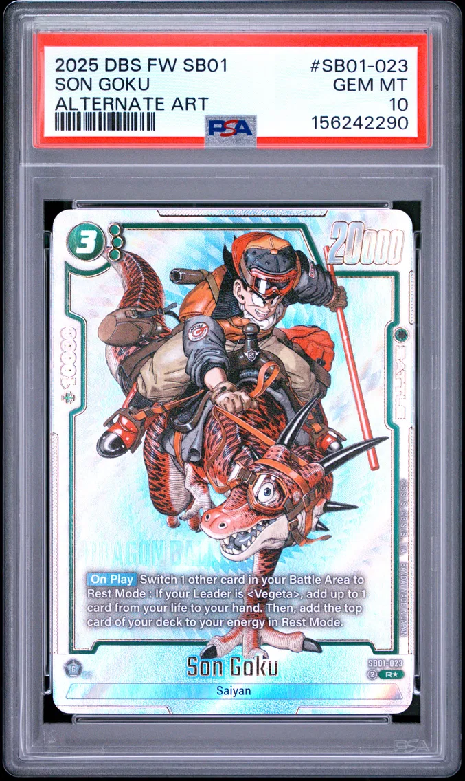 2025 #SB01-023 Son Goku PSA 10 Dragon Ball Super Card Game Fusion World Manga Booster 01