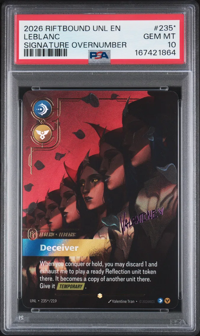 2026 #235* Leblanc - Deceiver PSA 10 Riftbound: League of Legends Unl-Unleashed