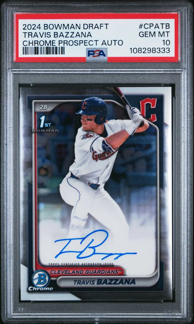 2024 #CPATB Travis Bazzana PSA 10 Bowman Draft Chrome Prospect Autographs
