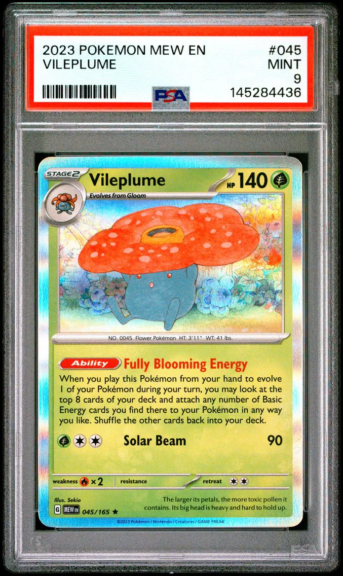 2023 #045 Vileplume PSA 9 Mew EN-151