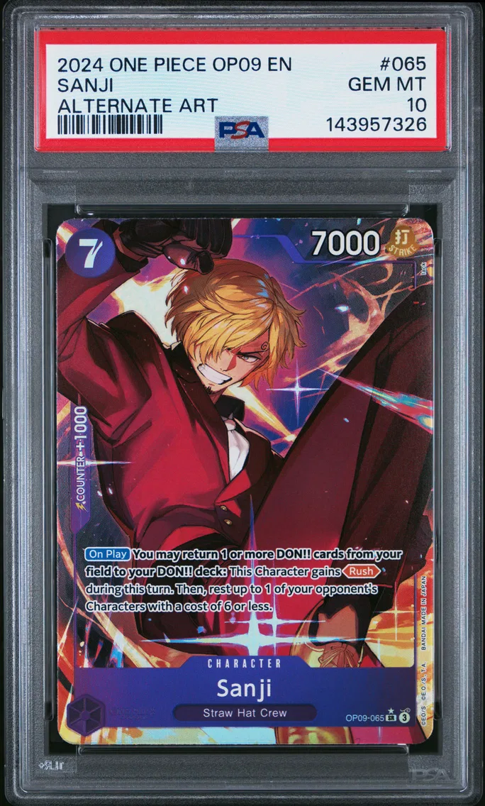 2024 #065 Sanji PSA 10 One Piece OP09-Emperors in the New World