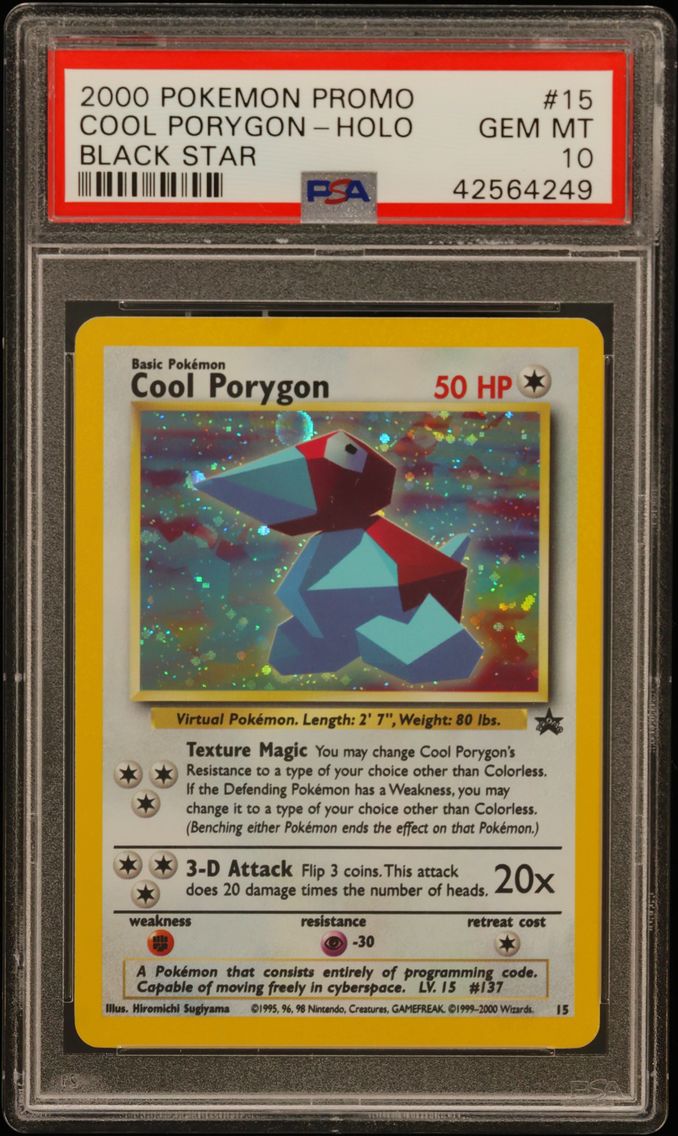 2000 #15 Cool Porygon-Holo PSA 1