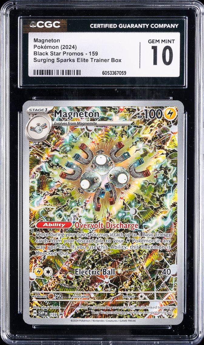 2024 #159 Magneton CGC 10 Svp EN-SV Black Star Promo Pokemon