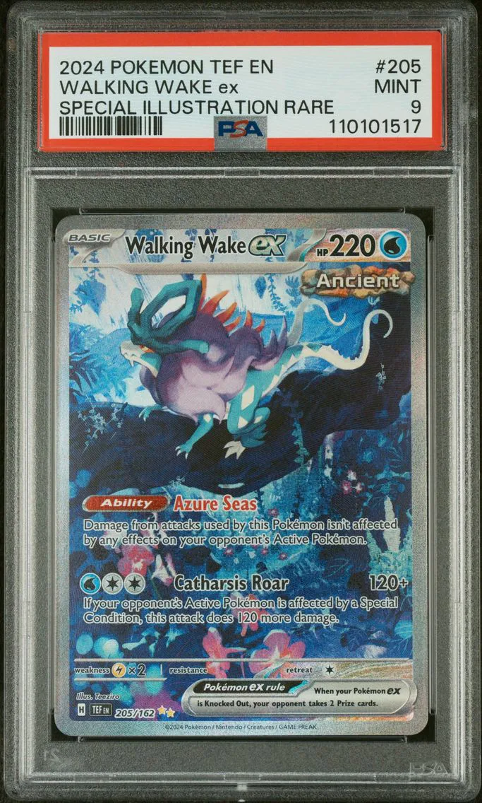 2024 #205 Walking Wake EX PSA 9 Tef EN-Temporal Forces