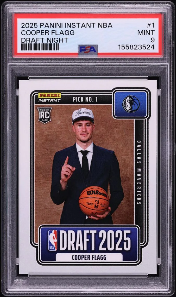 2025 #NBADN-1 Cooper Flagg PSA 9 Panini Instant NBA Draft Night ROOKIE /68380