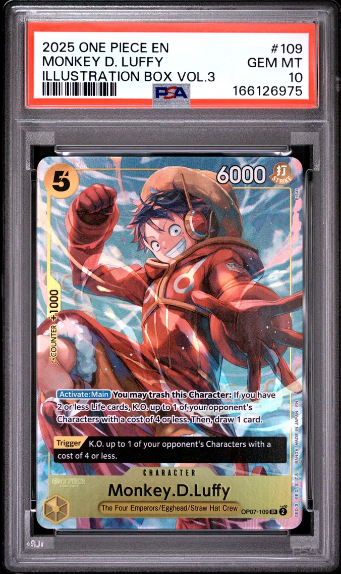 2025 #109 Monkey D. Luffy PSA 10 One Piece Promos