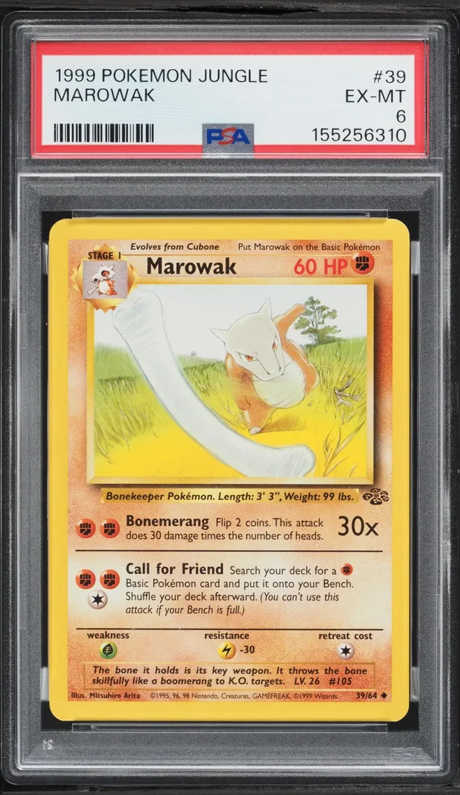1999 #39 Jungle Marowak EXMT PSA 6 Pokemon