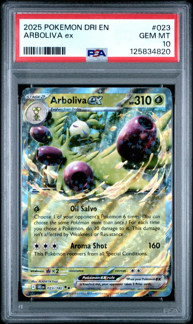 2025 #023 Arboliva EX PSA 10 Dri EN-Destined Rivals