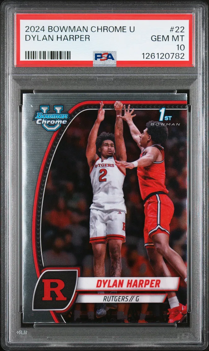 2024 #22 Dylan Harper PSA 10 Bowman Chrome University